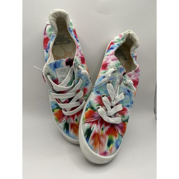 Roxy Bayshore III Slip-On Sneaker, Women's Size 7.5 - Multi Watercolor - Picture 2 of 10
